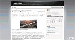 Desktop Screenshot of cidadeacessivel.wordpress.com