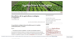 Desktop Screenshot of agriculturaecologica.wordpress.com