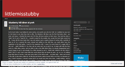 Desktop Screenshot of littlemisstubby.wordpress.com