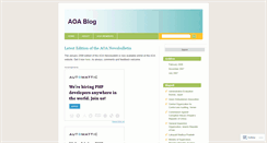 Desktop Screenshot of aoablog.wordpress.com