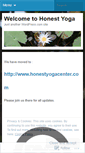 Mobile Screenshot of honestyoga.wordpress.com