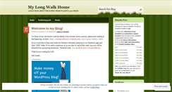 Desktop Screenshot of mylongwalkhome.wordpress.com