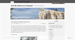 Desktop Screenshot of notdiscovery.wordpress.com