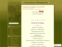 Tablet Screenshot of celestinasweddingsen.wordpress.com