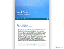 Tablet Screenshot of fuckyou.wordpress.com