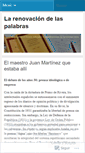 Mobile Screenshot of larenovaciondelaspalabras.wordpress.com
