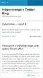 Mobile Screenshot of inboxrevenge.wordpress.com
