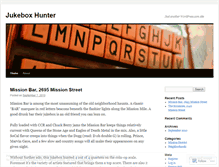 Tablet Screenshot of jukeboxhunter.wordpress.com