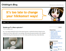 Tablet Screenshot of chibihige.wordpress.com