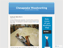 Tablet Screenshot of chesapeakewood.wordpress.com