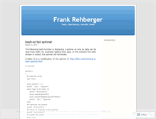 Tablet Screenshot of frehberg.wordpress.com