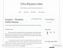 Tablet Screenshot of evariyanty.wordpress.com