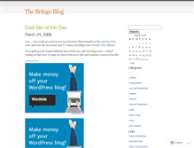 Tablet Screenshot of bringo.wordpress.com
