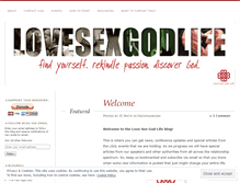 Tablet Screenshot of lovesexgodlife.wordpress.com