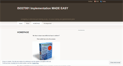 Desktop Screenshot of iso27001implementation.wordpress.com