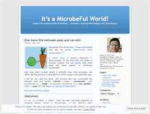 Tablet Screenshot of microbes.wordpress.com