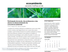 Tablet Screenshot of ecosambiente.wordpress.com