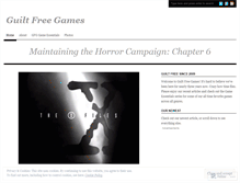 Tablet Screenshot of guiltfreegames.wordpress.com