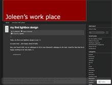 Tablet Screenshot of joleenwork.wordpress.com