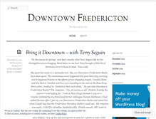 Tablet Screenshot of downtownfredericton.wordpress.com