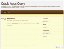 Tablet Screenshot of oracleappsquery.wordpress.com