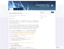 Tablet Screenshot of gonzalorosas.wordpress.com