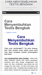 Mobile Screenshot of caramenyembuhkantestisbengkak.wordpress.com