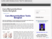 Tablet Screenshot of caramenyembuhkantestisbengkak.wordpress.com