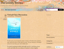 Tablet Screenshot of mhslovelybones.wordpress.com