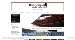 Desktop Screenshot of donquijotedelacancha.wordpress.com