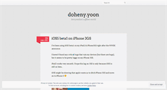 Desktop Screenshot of dohenyyoon.wordpress.com