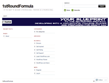 Tablet Screenshot of 1stroundformula.wordpress.com