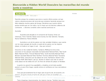 Tablet Screenshot of hiddenworld1.wordpress.com