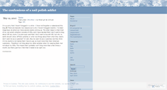 Desktop Screenshot of nailpolishaddict.wordpress.com