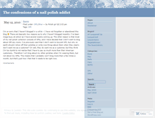 Tablet Screenshot of nailpolishaddict.wordpress.com