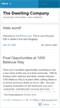 Mobile Screenshot of dwellingcompany.wordpress.com
