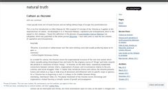 Desktop Screenshot of naturaltruth.wordpress.com