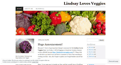 Desktop Screenshot of lindsaylovesveggies.wordpress.com