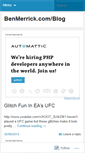 Mobile Screenshot of benmerrick3d.wordpress.com