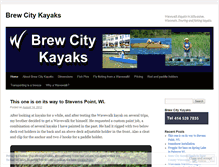 Tablet Screenshot of brewcitykayaks.wordpress.com