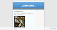 Desktop Screenshot of flamingnano.wordpress.com