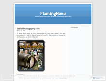 Tablet Screenshot of flamingnano.wordpress.com