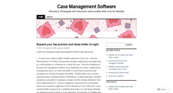 Desktop Screenshot of casemanagementsoftware.wordpress.com