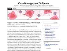 Tablet Screenshot of casemanagementsoftware.wordpress.com