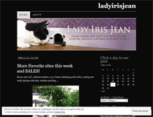 Tablet Screenshot of ladyirisjean.wordpress.com