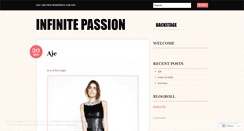 Desktop Screenshot of infinitepassion.wordpress.com