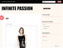 Tablet Screenshot of infinitepassion.wordpress.com