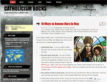 Tablet Screenshot of catholicismrocks.wordpress.com