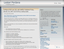 Tablet Screenshot of lestariperdana.wordpress.com