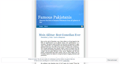 Desktop Screenshot of pakistanpeople.wordpress.com